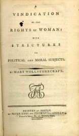 mary wollstonecraft a vindication of the rights of woman sparknotes